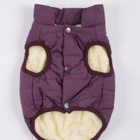 HKM-5007165 Cotton Winter Vest for Small and Medium Dogs - Available in Red, Navy Blue, and Brown