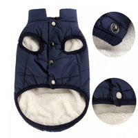 HKM-5007165 Cotton Winter Vest for Small and Medium Dogs - Available in Red, Navy Blue, and Brown