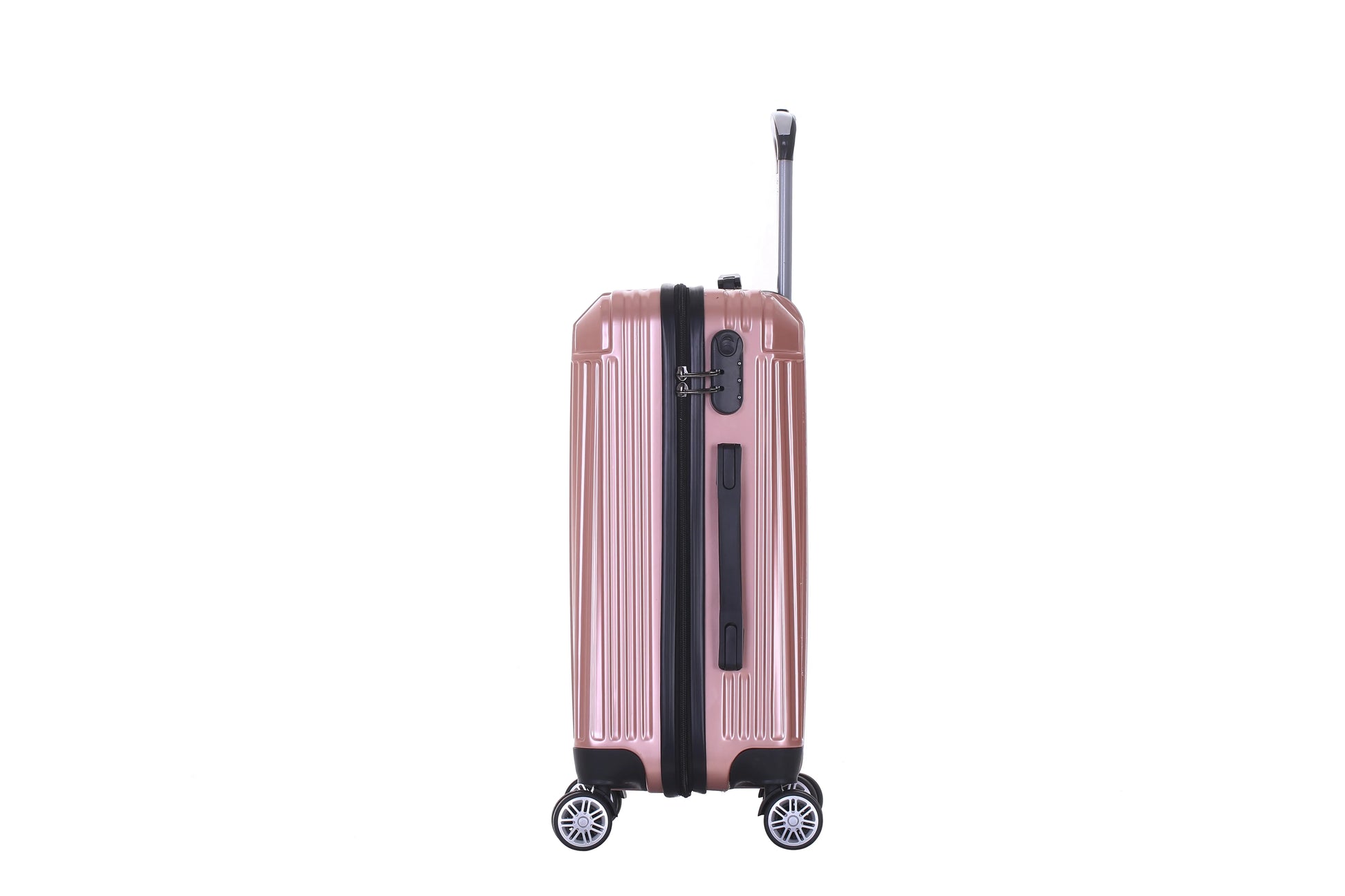 HKM-500755 Compact ABS Hard Case Luggage Set with Small Cosmetic Handbag - Travel Suitcase XHP127