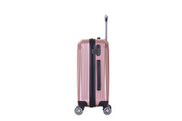 HKM-500755 Compact ABS Hard Case Luggage Set with Small Cosmetic Handbag - Travel Suitcase XHP127
