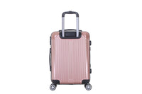 HKM-500755 Compact ABS Hard Case Luggage Set with Small Cosmetic Handbag - Travel Suitcase XHP127