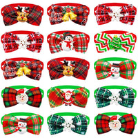 HKM-500755 Plaid Bow Tie Scarf for Cats and Dogs - Adjustable Size, Universal Fit
