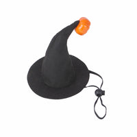 HKM-5007805 Smiling Pumpkin Cat Halloween Hat - Woven Cloth Headgear for Pets