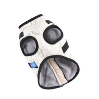 HKM-5008573 Warm Windproof Cotton Coat for Pets - Available in Black and White, Sizes XS to 4L