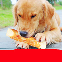 HKM-5008829 Chicken-Wrapped Cowhide Rolls for Dogs - Nutritious Chew Treats, Small & Large Sizes Available