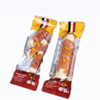 HKM-5008829 Chicken-Wrapped Cowhide Rolls for Dogs - Nutritious Chew Treats, Small & Large Sizes Available