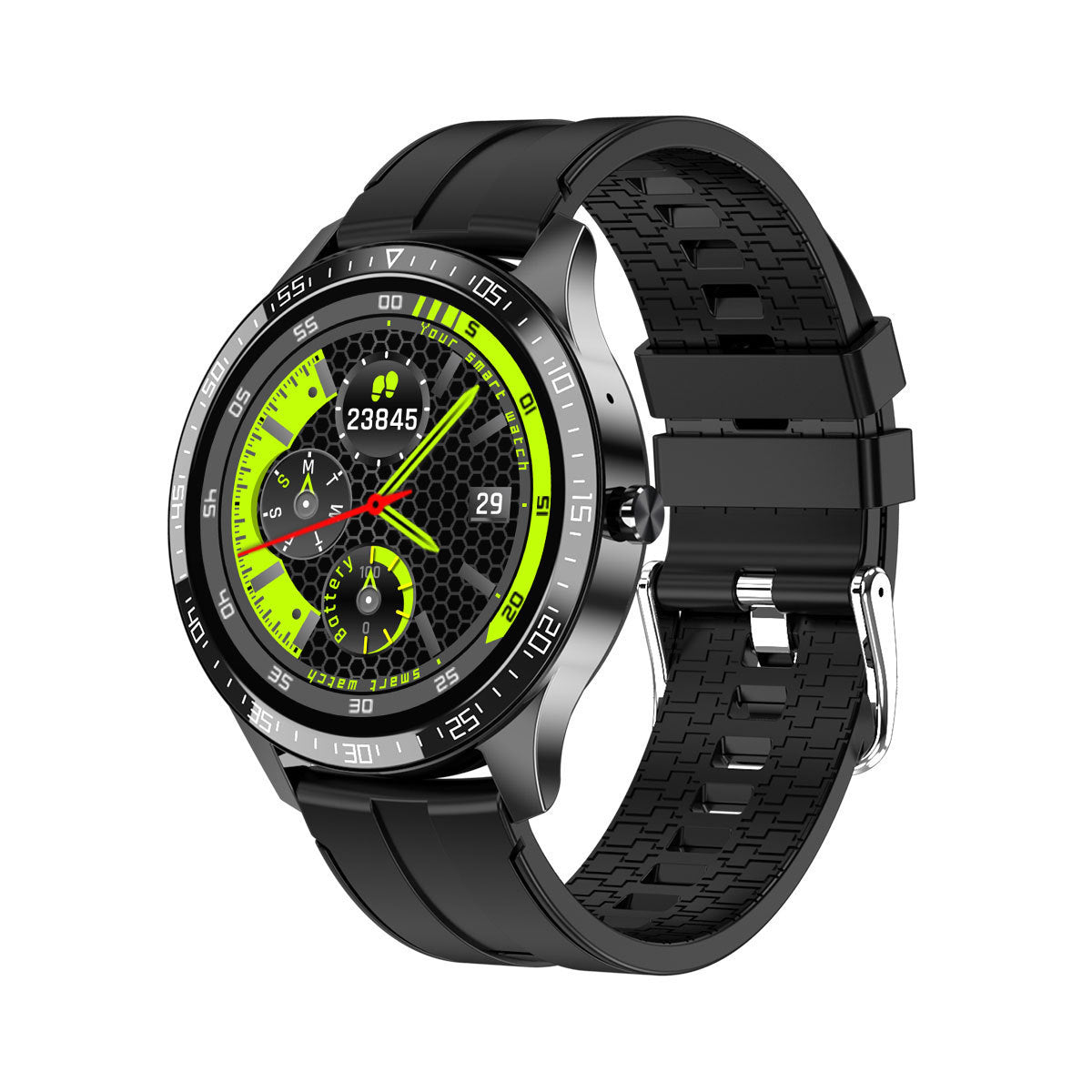 HKM-500883 Smart Bluetooth Health Monitoring Watch with Body Temperature, Blood Pressure, and Heart Rate Tracking