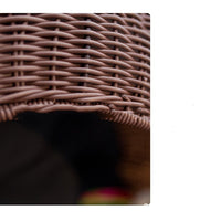 HKM-5010365 Hand-Woven Cat and Pet Nest in Gourd Grass - Available in Apricot, Brown, Macaroon Pink, and Macaroon Blue