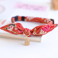 HKM-5010749 Charming Adjustable Bow Tie Collar with Bell for Cats, Puppies, and Rabbits