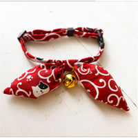 HKM-5010749 Charming Adjustable Bow Tie Collar with Bell for Cats, Puppies, and Rabbits