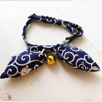 HKM-5010749 Charming Adjustable Bow Tie Collar with Bell for Cats, Puppies, and Rabbits