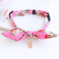 HKM-5010749 Charming Adjustable Bow Tie Collar with Bell for Cats, Puppies, and Rabbits