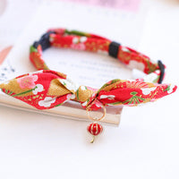 HKM-5010749 Charming Adjustable Bow Tie Collar with Bell for Cats, Puppies, and Rabbits