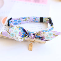 HKM-5010749 Charming Adjustable Bow Tie Collar with Bell for Cats, Puppies, and Rabbits