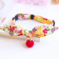 HKM-5010749 Charming Adjustable Bow Tie Collar with Bell for Cats, Puppies, and Rabbits