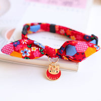 HKM-5010749 Charming Adjustable Bow Tie Collar with Bell for Cats, Puppies, and Rabbits