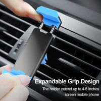 HKM-501075 Car Air Vent Phone Holder - Universal Mobile Stand in Blue, Green, Black, Grey