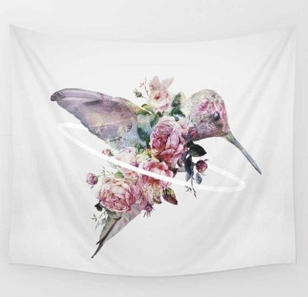 HKM-501075 Psychedelic Peach Skin Tapestry - 130x150 cm for Unique Home Decor