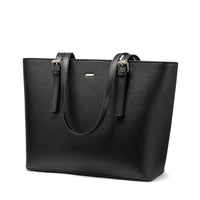 HKM-501075 Stylish PU Leather Handbag for 15.6 Inch Laptops - Elegant Women's Laptop Tote