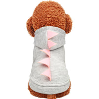 HKM-5011133 Dinosaur Hooded Cotton Sweater for Pets - Casual Style with Size Options