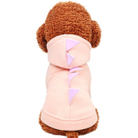 HKM-5011133 Dinosaur Hooded Cotton Sweater for Pets - Casual Style with Size Options