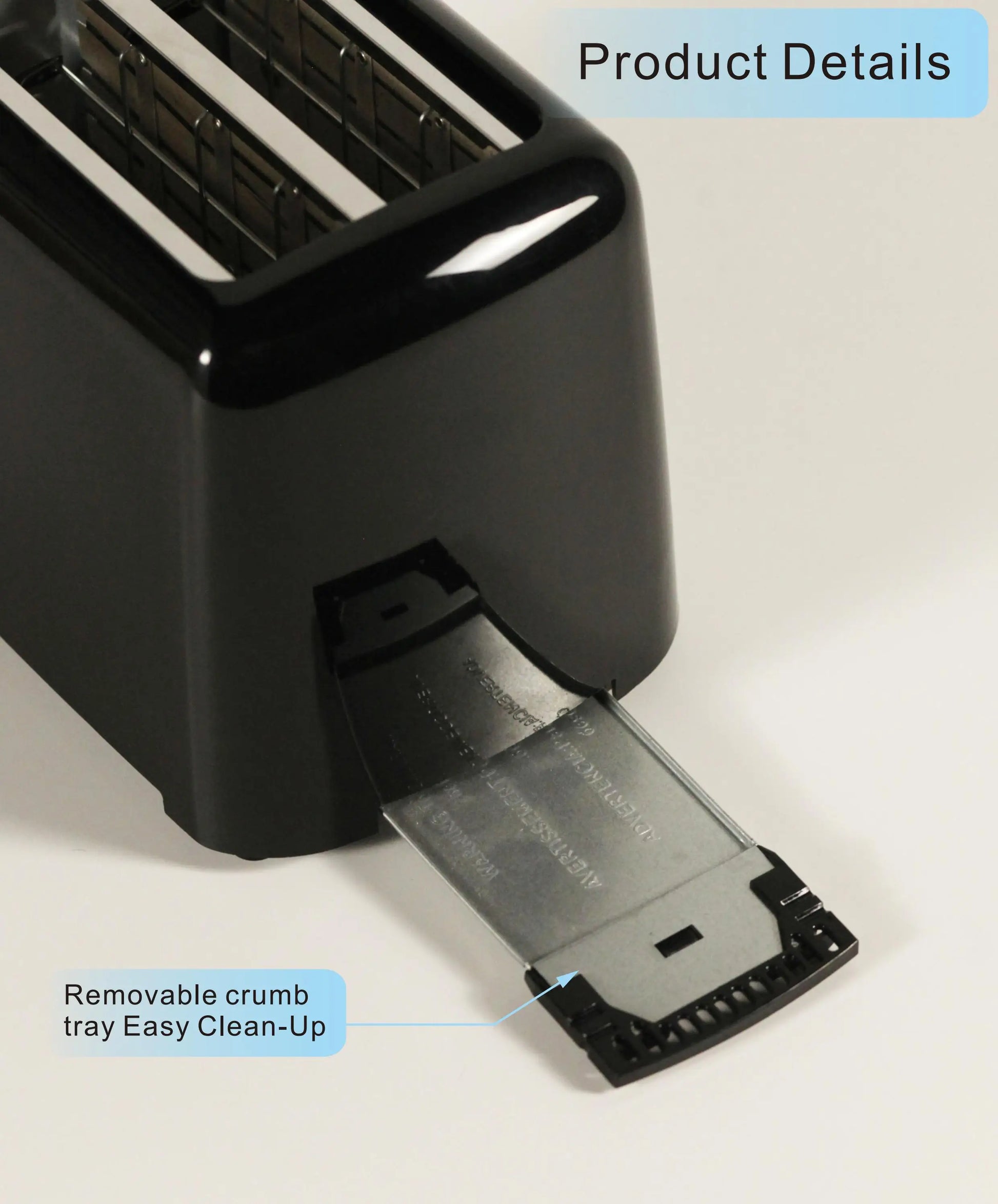 HKM-501267 750W 2-Slice Electronic Toaster for Quick and Even Toasting of Bread