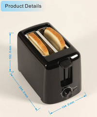 HKM-501267 750W 2-Slice Electronic Toaster for Quick and Even Toasting of Bread