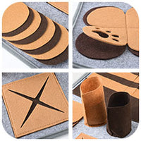 HKM-5013565 Interactive Pet Sniffing Pad for Dogs - Felt Material Biting Toy, 32.77 x 22.61 cm
