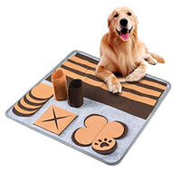 HKM-5013565 Interactive Pet Sniffing Pad for Dogs - Felt Material Biting Toy, 32.77 x 22.61 cm