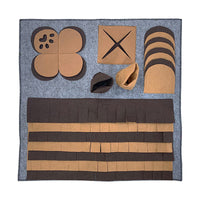 HKM-5013565 Interactive Pet Sniffing Pad for Dogs - Felt Material Biting Toy, 32.77 x 22.61 cm