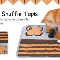 HKM-5013565 Interactive Pet Sniffing Pad for Dogs - Felt Material Biting Toy, 32.77 x 22.61 cm