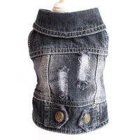 HKM-5014333 Stylish Denim Vest for Small Dogs and Cats - Multicolor Options, Lightweight and Comfortable