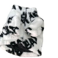 HKM-5015101 Thickened Rabbit Fur Pet Coat for Dogs in White and Black, Multiple Sizes Available