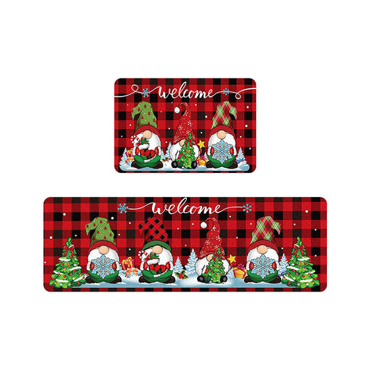 HKM-5015357 Festive Christmas Decorative Door Mat for Entryway ¨C Available in Multiple Colors and Sizes