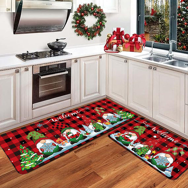 HKM-5015357 Festive Christmas Decorative Door Mat for Entryway ¨C Available in Multiple Colors and Sizes