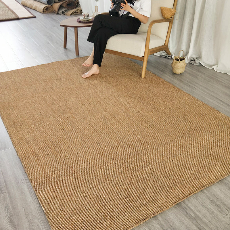 HKM-501587 Nordic Japanese Style Jute Floor Mat - Hand Stitched and Machine Woven, 50x80 cm