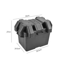 HKM-501587 Portable Universal Battery Storage Box - Available in Small and Large Sizes, Durable PP Material, Double Fixing with Strap and Screw