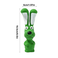 HKM-5017149 Interactive Squeaky Hippo Latex Chew Toy for Dogs and Pets, Soft Crinkle Design