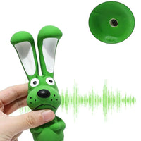 HKM-5017149 Interactive Squeaky Hippo Latex Chew Toy for Dogs and Pets, Soft Crinkle Design