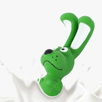 HKM-5017149 Interactive Squeaky Hippo Latex Chew Toy for Dogs and Pets, Soft Crinkle Design