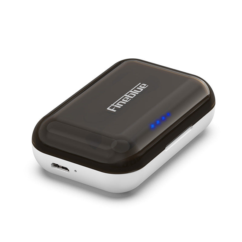 HKM-501715 Bluetooth Wireless Headset with Charging Case, Stereo Sound, and Power Display