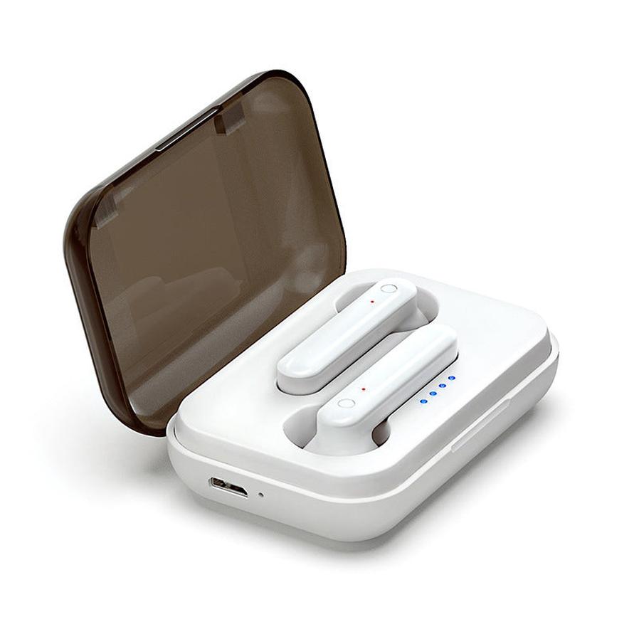 HKM-501715 Bluetooth Wireless Headset with Charging Case, Stereo Sound, and Power Display