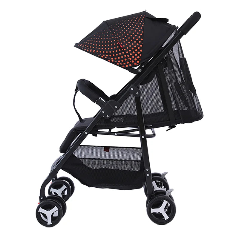HKM-501715 One-Hand Foldable Baby Stroller for Ages 0-3 with Quick Folding Mechanism