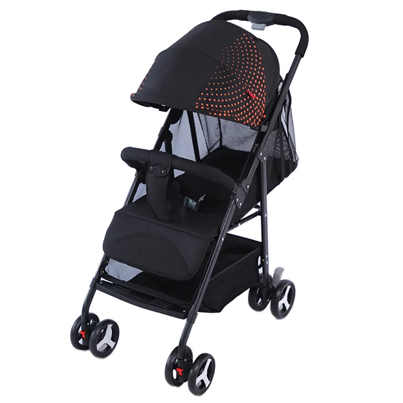 HKM-501715 One-Hand Foldable Baby Stroller for Ages 0-3 with Quick Folding Mechanism