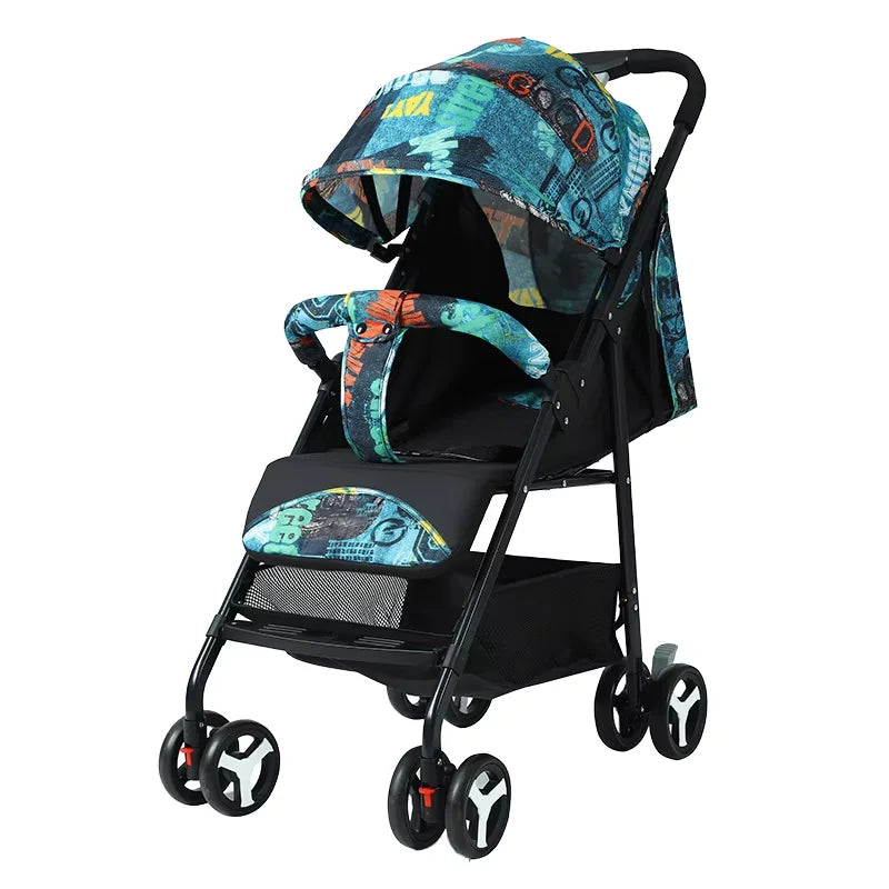 HKM-501715 One-Hand Foldable Baby Stroller for Ages 0-3 with Quick Folding Mechanism