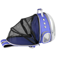 HKM-5018173 360 Degree Sightseeing Portable Pet Backpack Carrier with Bubble Design, Breathable and Lightweight Rucksack for Small Pets