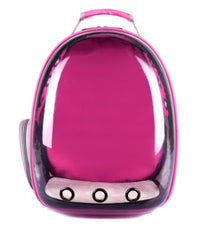 HKM-5018173 360 Degree Sightseeing Portable Pet Backpack Carrier with Bubble Design, Breathable and Lightweight Rucksack for Small Pets