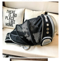 HKM-5018173 360 Degree Sightseeing Portable Pet Backpack Carrier with Bubble Design, Breathable and Lightweight Rucksack for Small Pets