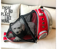 HKM-5018173 360 Degree Sightseeing Portable Pet Backpack Carrier with Bubble Design, Breathable and Lightweight Rucksack for Small Pets