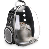 HKM-5018173 360 Degree Sightseeing Portable Pet Backpack Carrier with Bubble Design, Breathable and Lightweight Rucksack for Small Pets